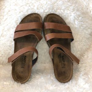 LAST DAY LAST PRICE! Naot Cognac Leather Sandals
